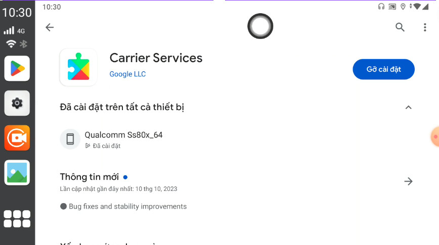 Chọn Carrier Services - Cài đặt Chọn Carrier Services