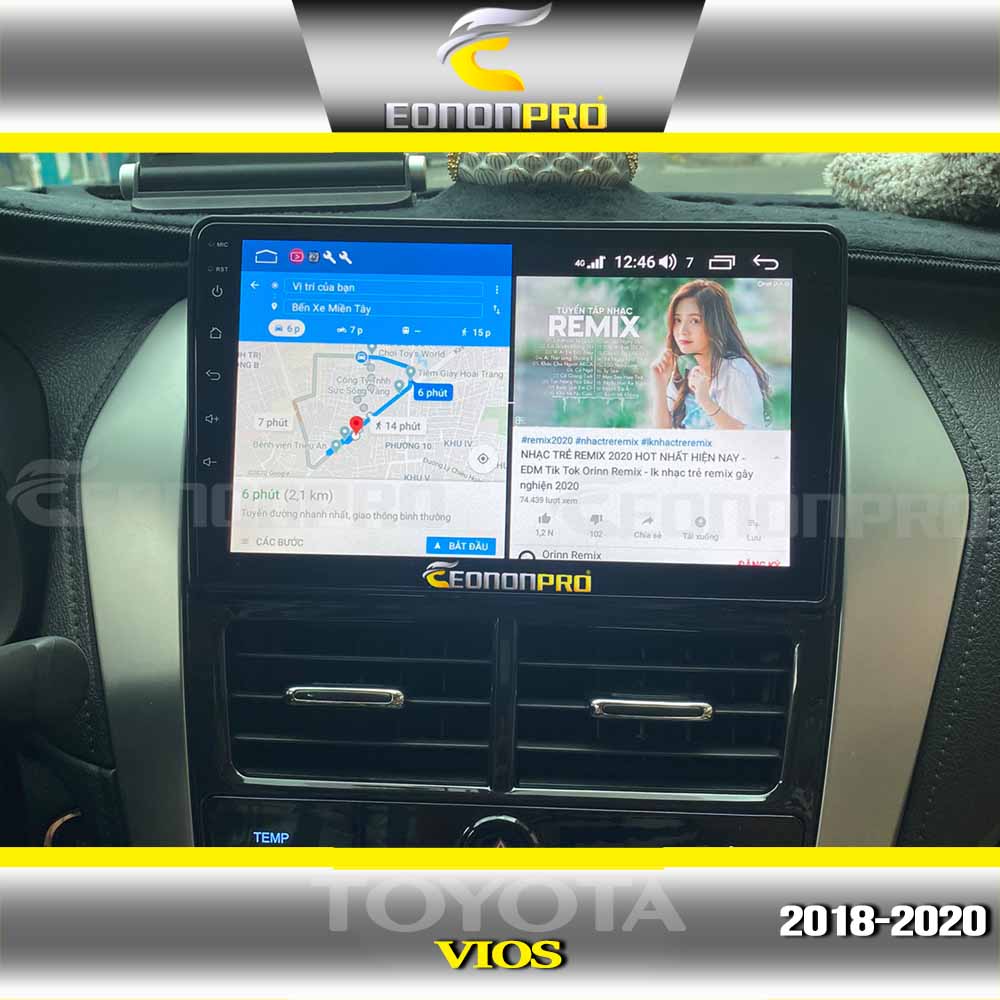 Màn Hình Android Tích Hợp Camera 360 Độ Xe Toyota Vios 2018-2020 - Eononpro